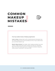 Makeup Bullet Journal : Your Makeup Routine Companion (livre numérique)